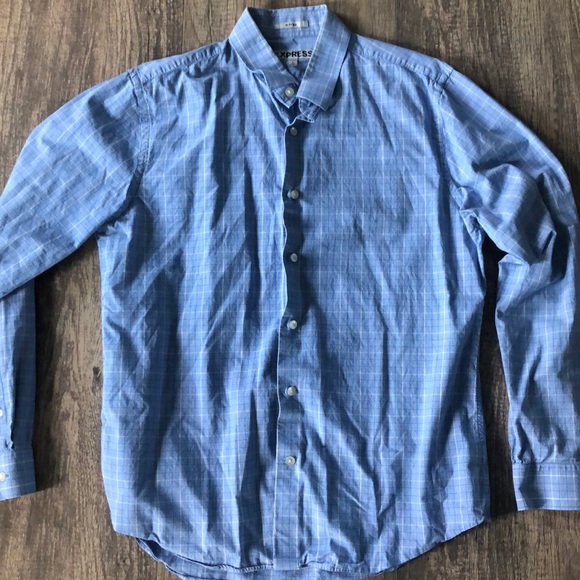Express Other - Men’s Express Dress Shirt! Size L! Worn Twice!